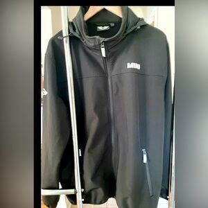 Women’s MINI COOPER Black rain proof, size XXL, hood with zipper.